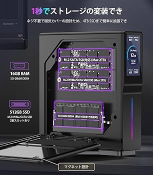 Amazon.co.jp: ミニpc 第12世代 n97【N150より速い】mini pc 4コア/4