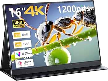 Amazon.co.jp: 【Amazon限定ブランド】KOOLYFUL 4K モバイルモニター