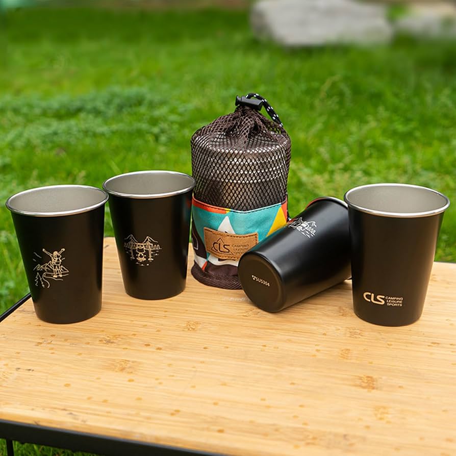 Amazon.co.jp: ステンレス鋼のコップ アウトドアカップ ステンレス鋼