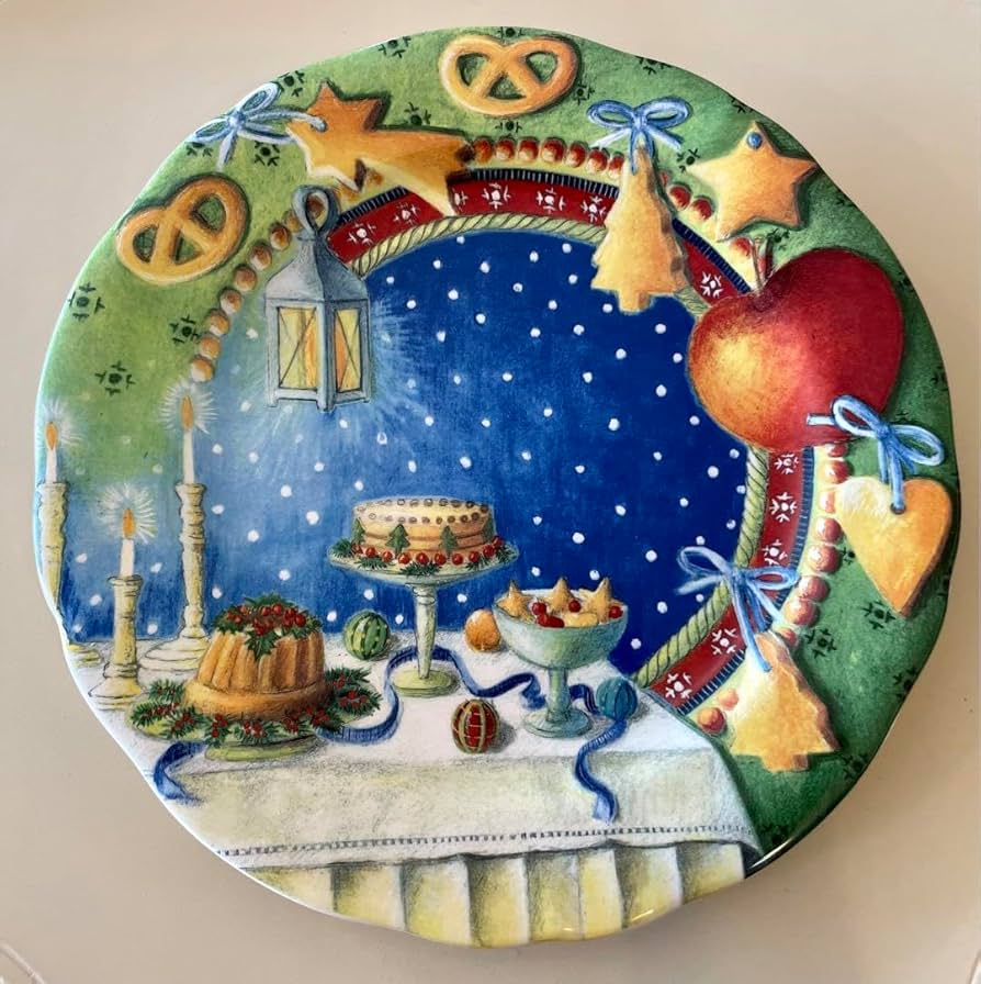 Amazon.co.jp: ジアン Gien クリスマス イヤープレート 1999 : おもちゃ