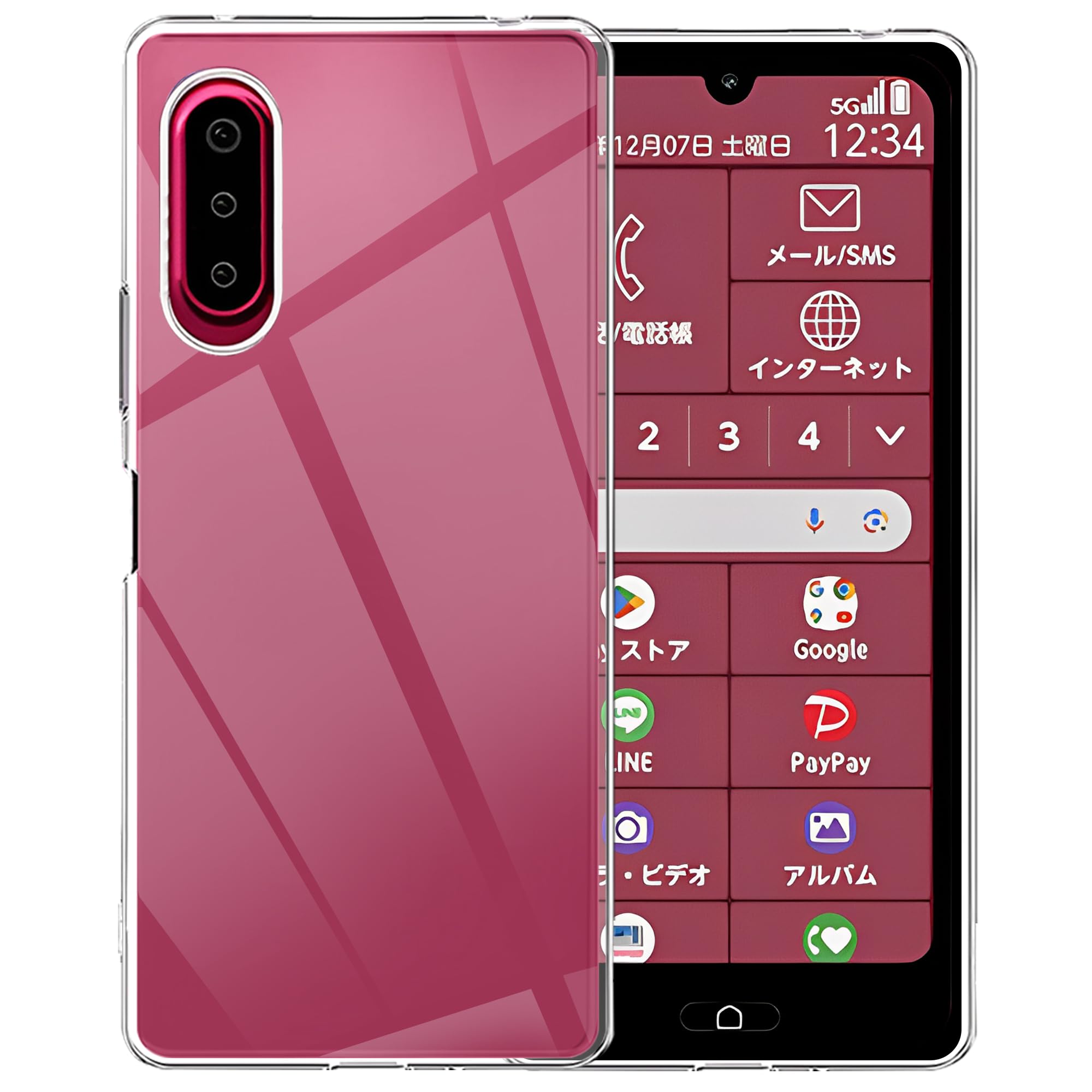 Amazon.co.jp: ZXZone For らくらくスマ-トフオンa ケース A401 FC