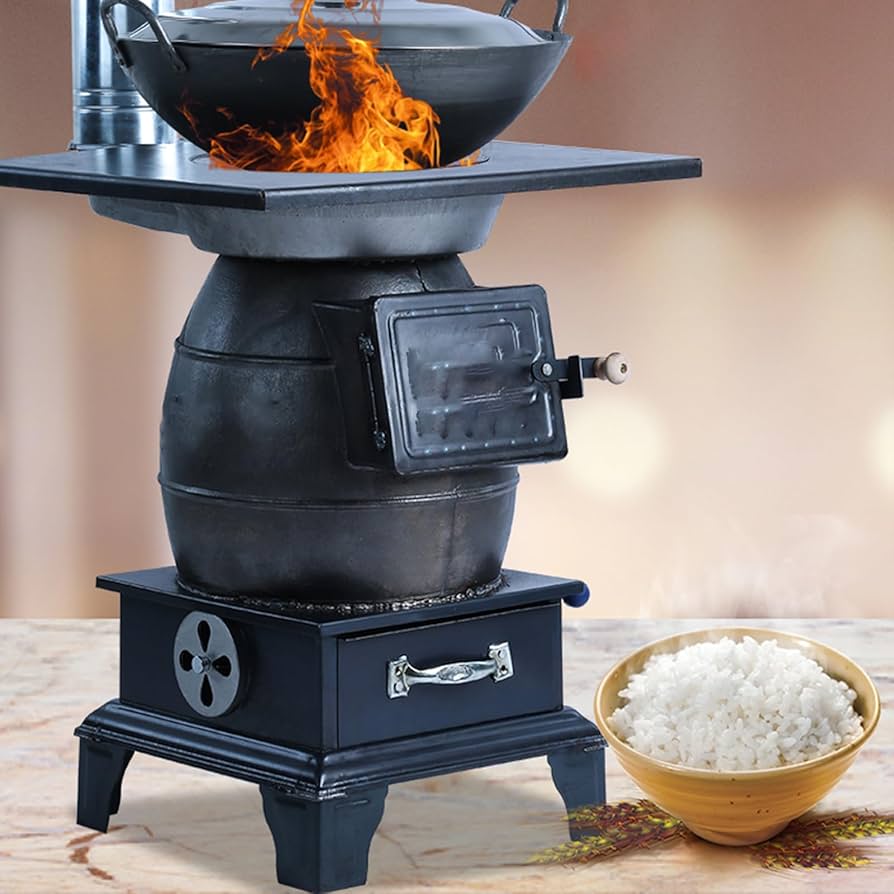 Amazon.co.jp: 石炭薪ストーブ、家庭用暖房用薪ストーブ、鋳鉄薪