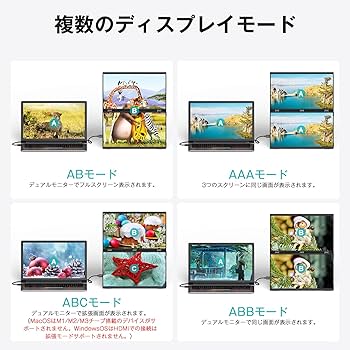 Amazon.co.jp: KEEPTIME デュアル モバイルモニター 18.5インチ