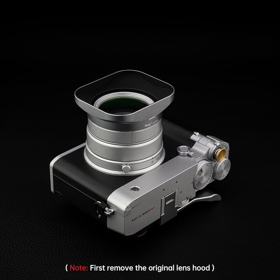 Amazon.com : Haoge Square Metal Lens Hood for Fujifilm GFX100RF