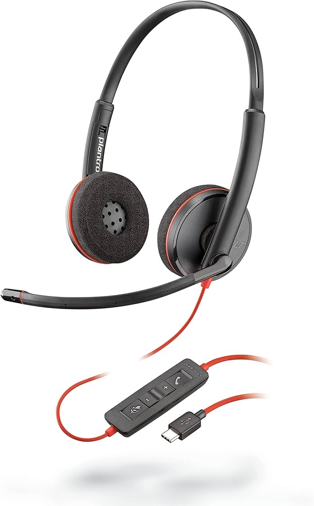 Amazon.co.jp: Plantronics Blackwire c3220ヘッドセット – ステレオ