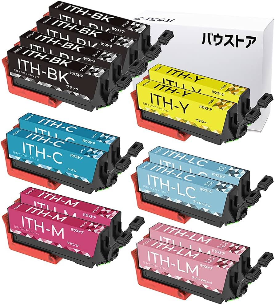 Amazon.co.jp: EPSON エプソン ITH-6CL イチョウ ブラック増量 14個