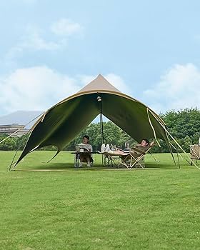 Amazon | MOBI GARDEN タープアーチ型 10-20人用 大型タープ テントと