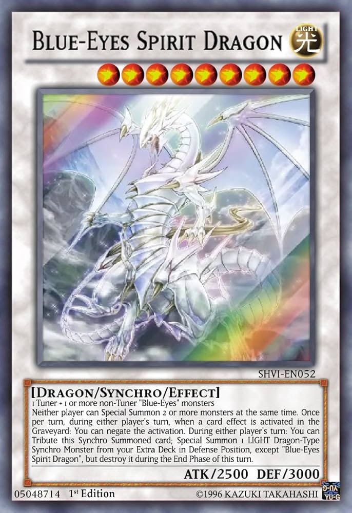 Amazon.co.jp: Yu-Gi-Oh! - Blue-Eyes Spirit Dragon (SHVI-EN052