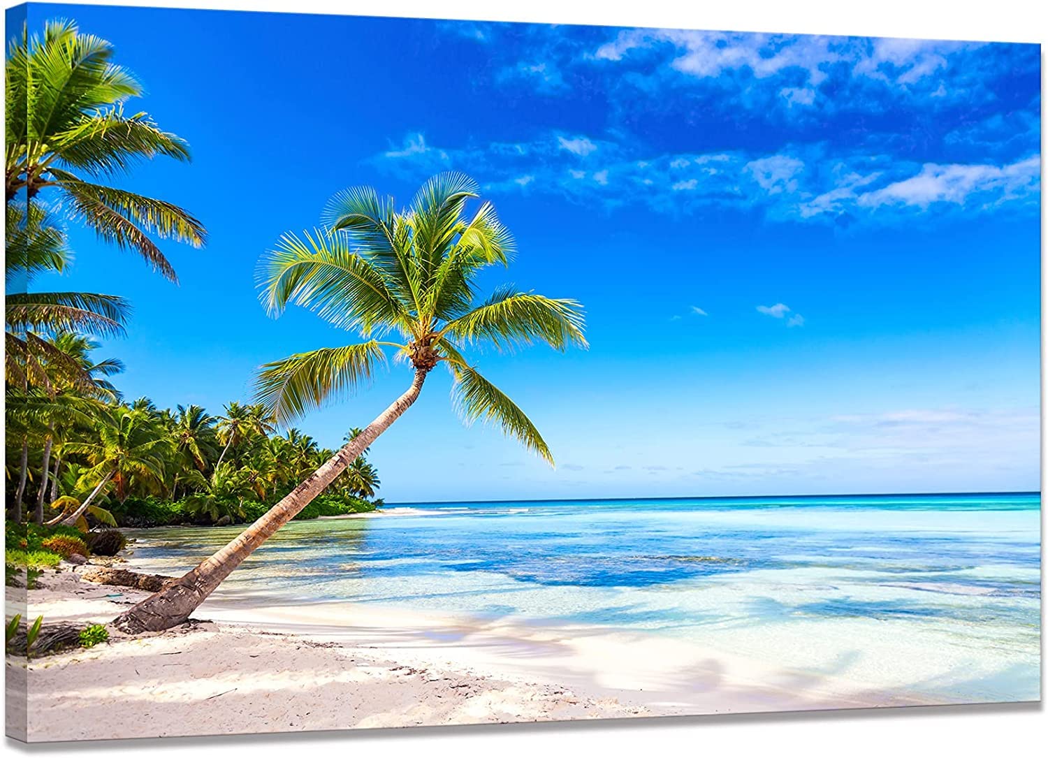 Amazon.co.jp: 海 アートパネル 海の絵 青空 白雲 ビーチ ポスター