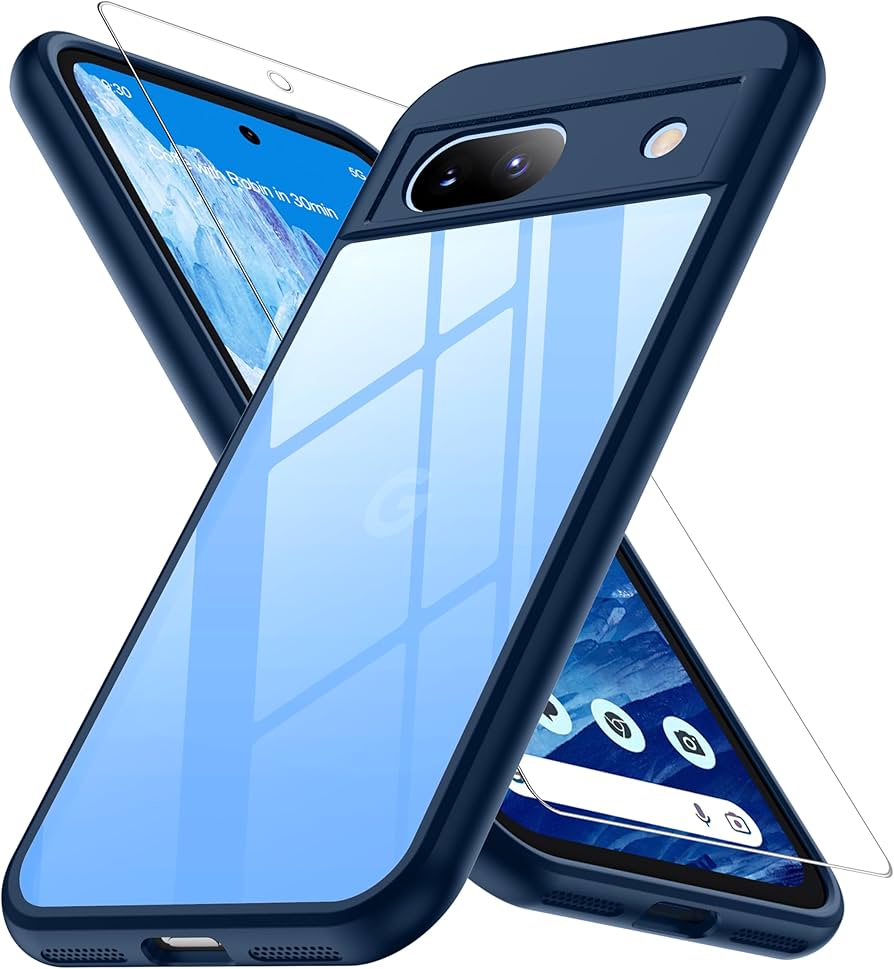 Amazon.co.jp: Google Pixel 8a 用ケース ブルー 黄変防止 グーグル