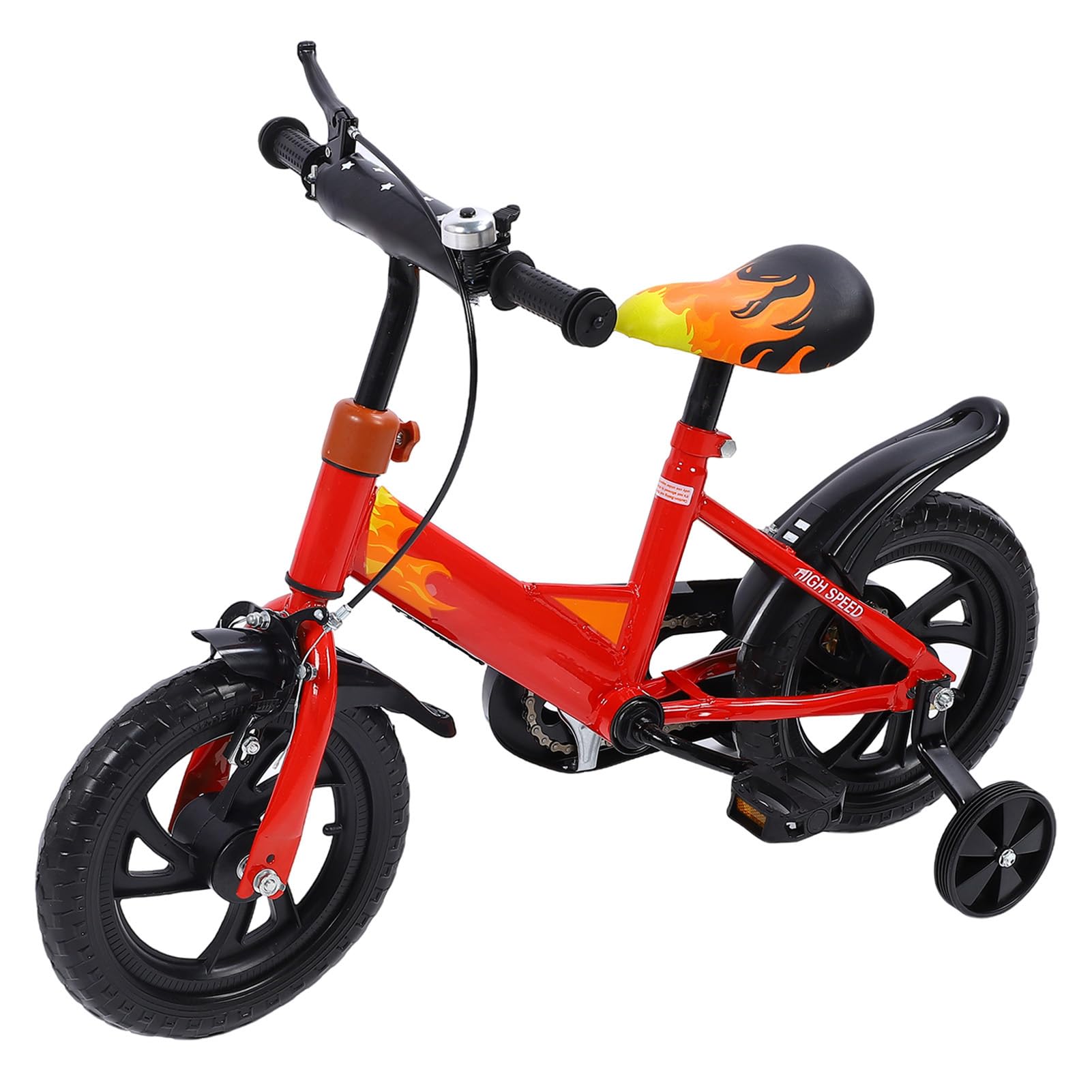 Amazon | 補助輪付き12インチ子供用自転車、高炭素鋼子供用スポーツ