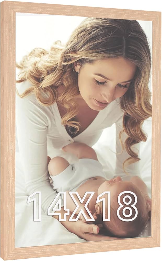 Amazon.co.jp: 14x18 フレーム ナチュラル 木目調 素朴な18 x 14インチ