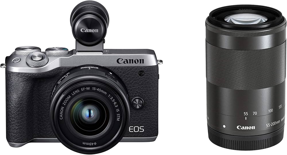 Amazon | Canon ミラーレス一眼カメラ EOS M6 Mark II ダブルズームEVF