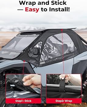 KEMIMOTO PRO XP Upper Doors, Soft Cab Enclosures YKK Zippers