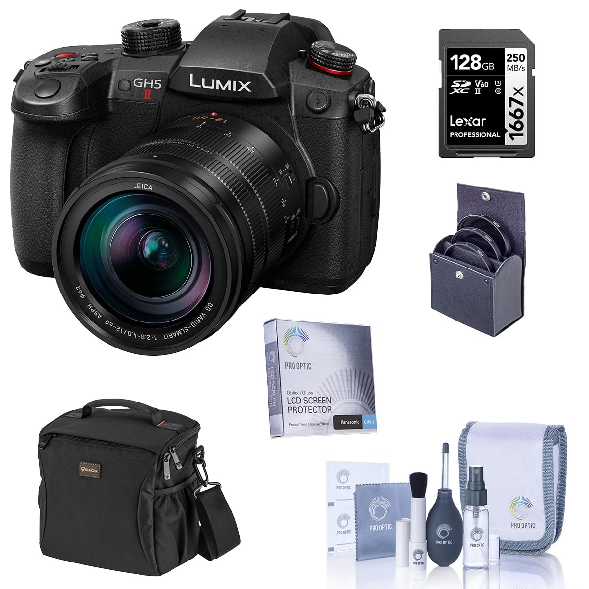 Amazon.com : Panasonic LUMIX GH5II Mirrorless Camera with Leica 12