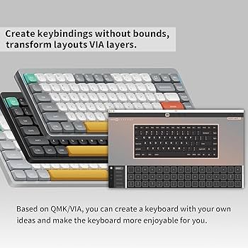 Amazon | nuphy Air75 V2 メカニカルキーボード 75%ロープロファイル