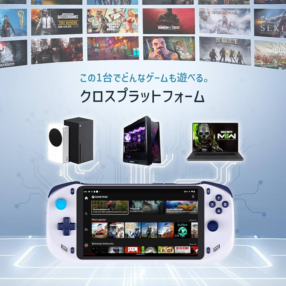 Amazon.co.jp: abxylute ゲーミングコンソール ハンドヘルド 7インチ