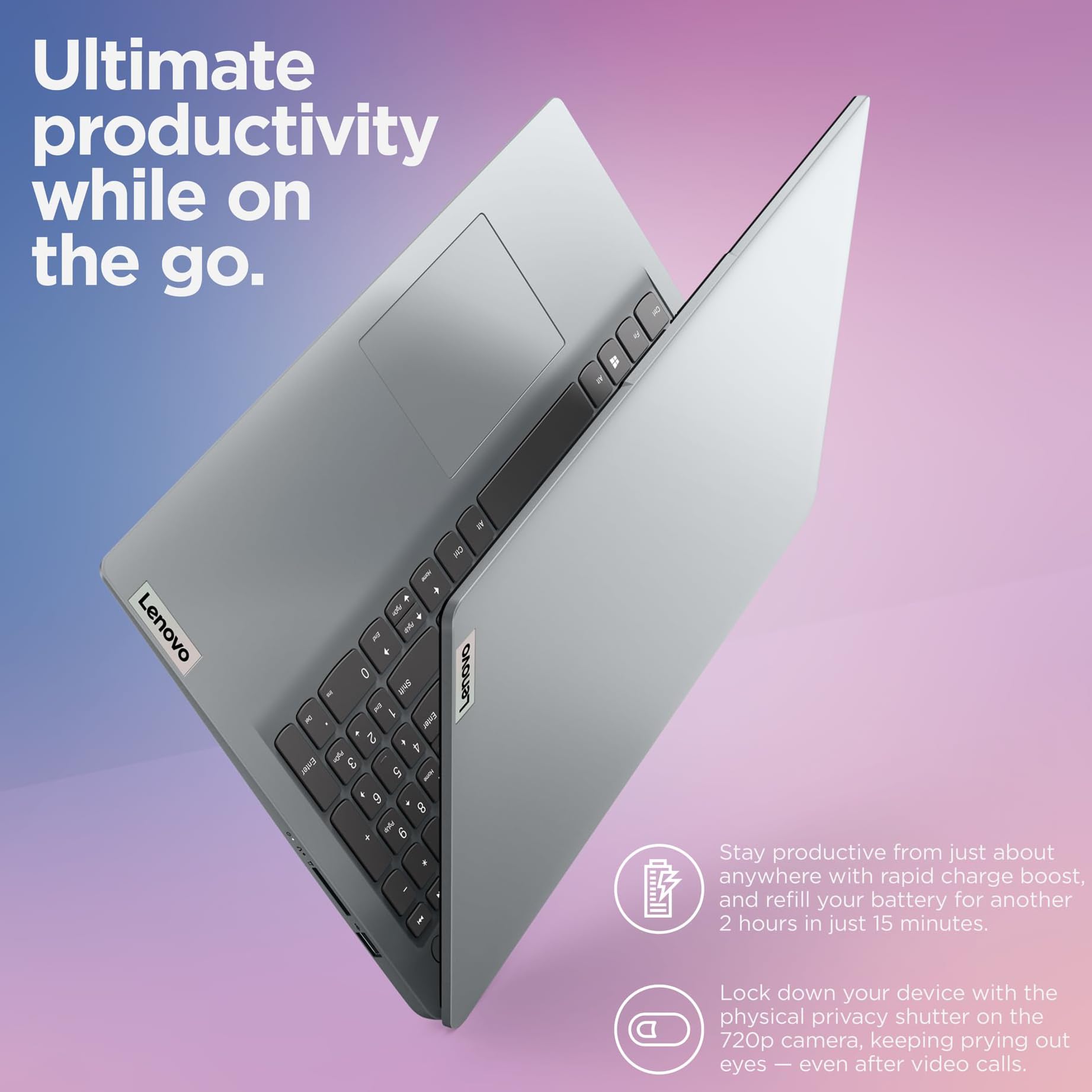 Amazon.com: Lenovo IdeaPad 1 Student Laptop Computer, 15.6