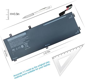 Amazon.com: 56Wh Laptop RRCGW Battery, Replacement Dell XPS 15