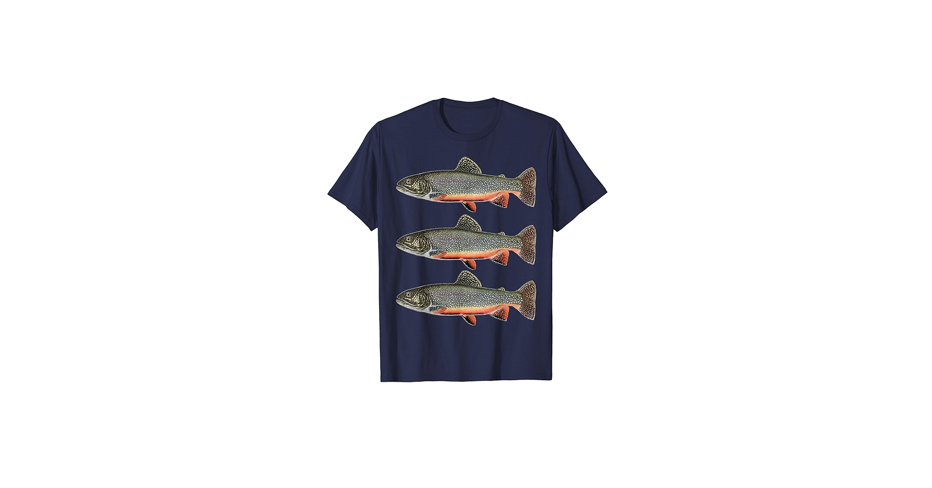 Amazon | Brook トラウトフィッシュ アニマル淡水釣り Tシャツ | T