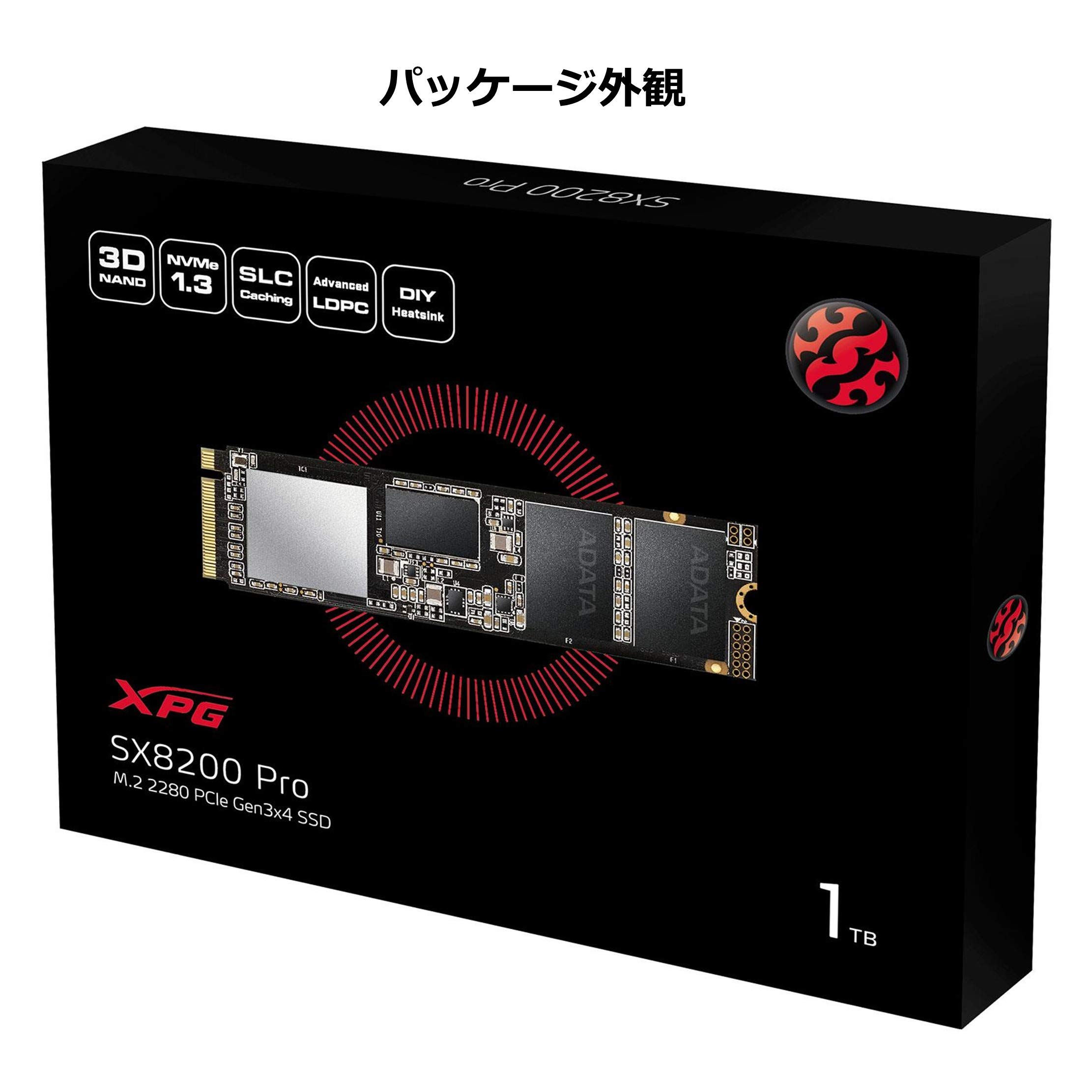 Amazon | ADATA XPG SX8200 Pro NVMe SSD (読取最大 3,500MB/秒) PCIe3