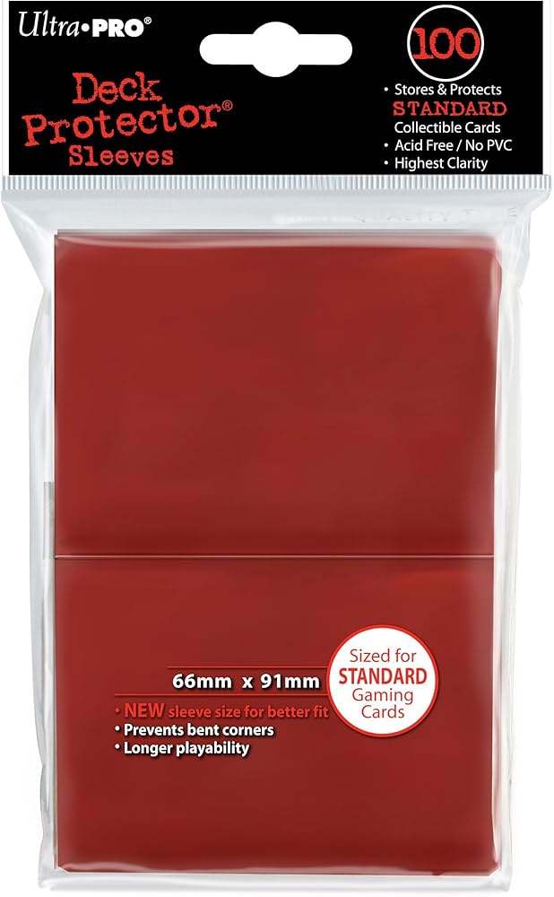 Amazon | ウルトラ・プロ Ultra・PRO カードスリーブ 赤100枚入り