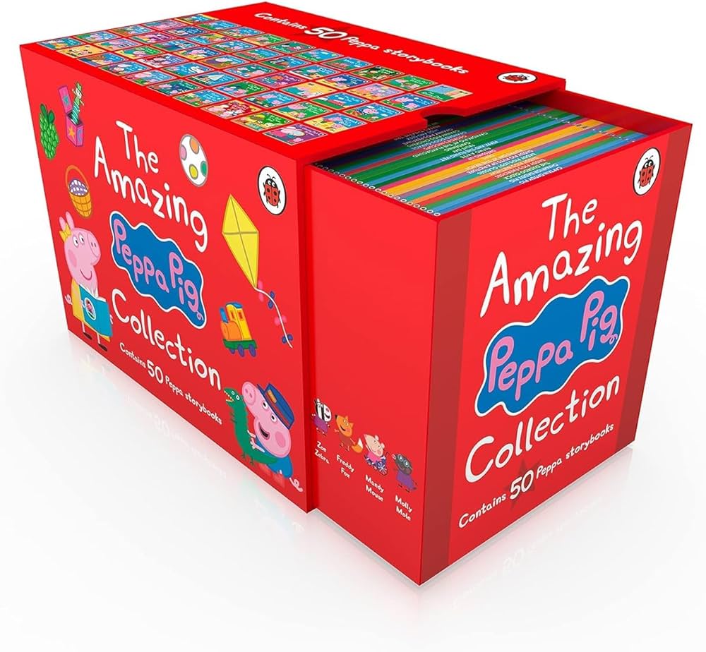 PEPPA PIG: THE AMAZING COLLECTION (1-50 BOX) (RED) : Amazon.sg: Books