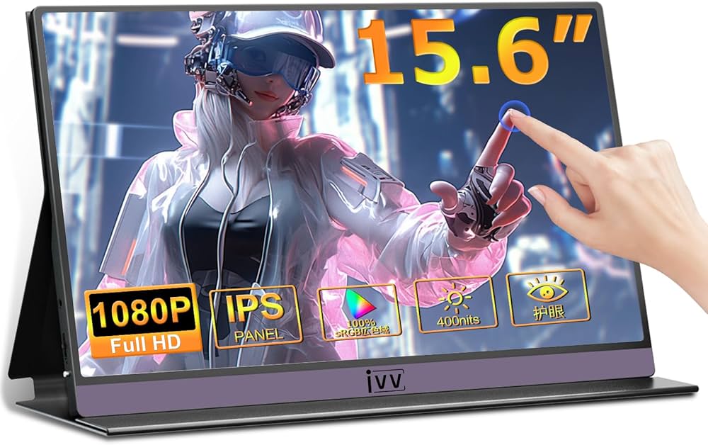 Amazon.co.jp: モバイルモニター IVV モバイルディスプレイ タッチ機能