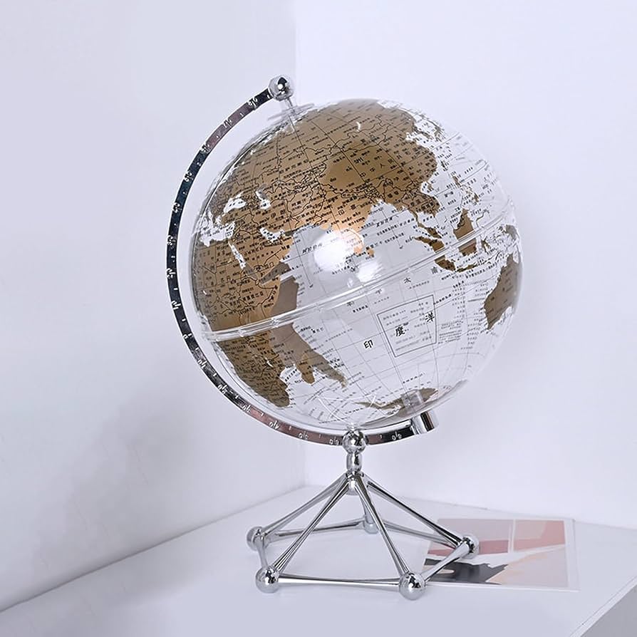 アンティーク地球儀 ゴールドスタンド 方位磁針付 猫脚 vendage Amazon