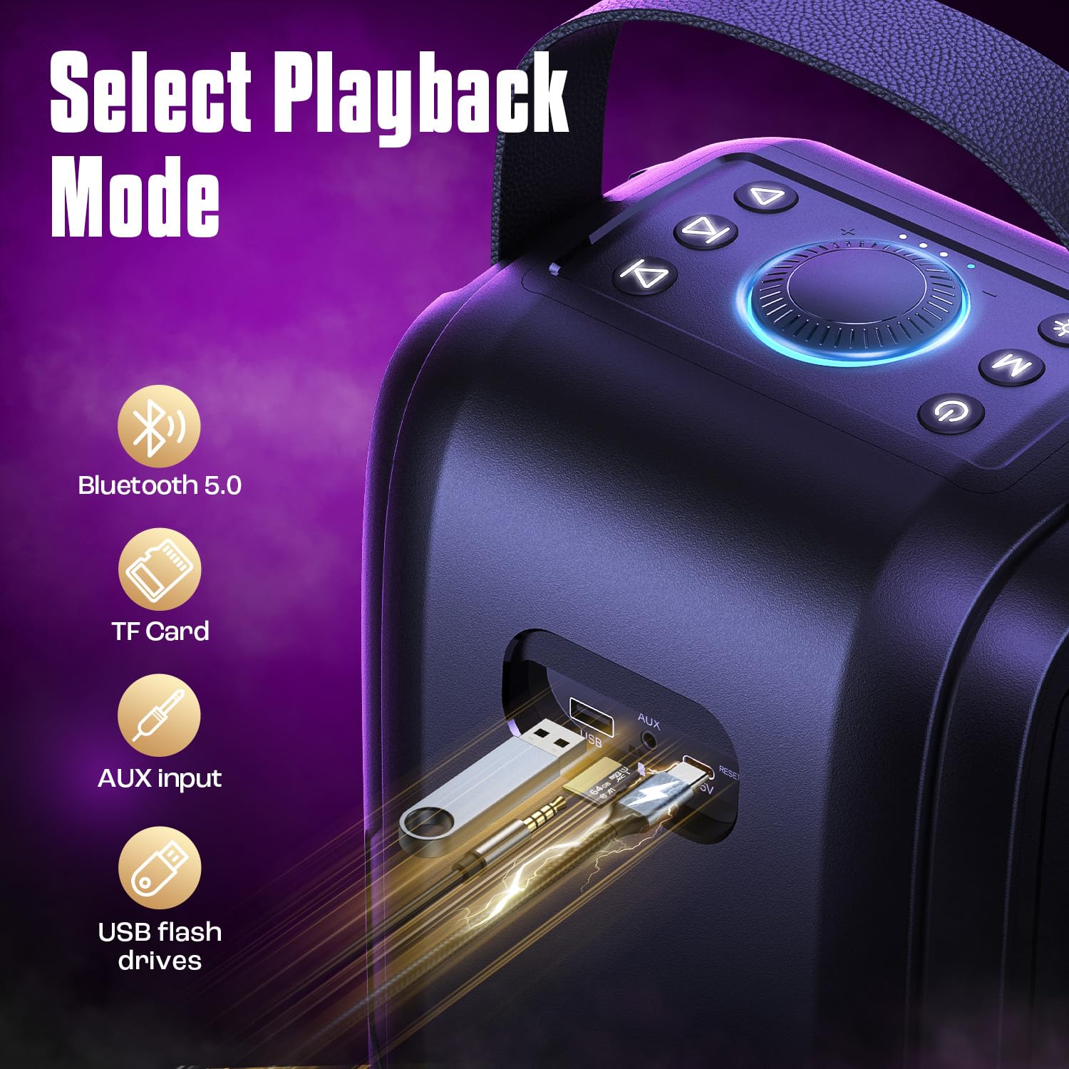 Amazon.co.jp: W-KING 80W Bluetoothスピーカーラウド 、スーパー重