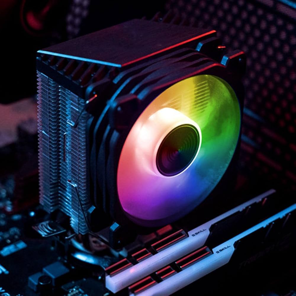 Amazon.co.jp: RGB冷却ファン、19デシベルコンピュータケース冷却