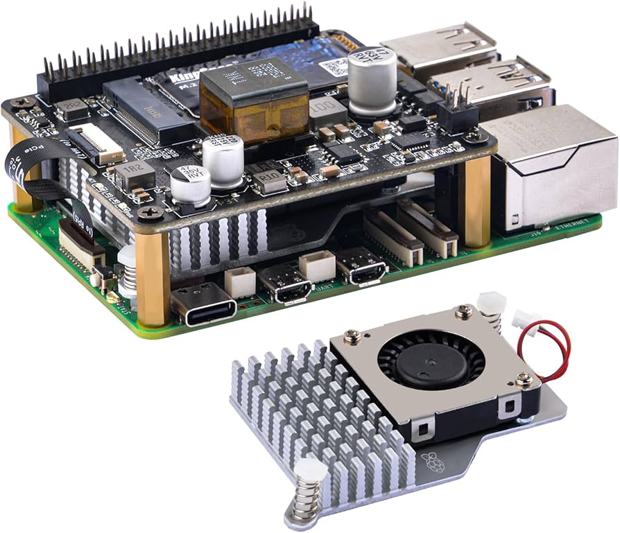 Amazon.co.jp: GeeekPi M.2 NVMe M-Key & POE+ HAT for Raspberry Pi 5