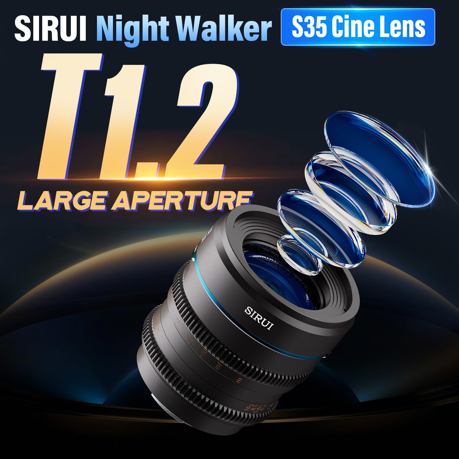 Amazon.co.jp: SIRUI Night Walker 24mm T1.2 シネレンズ 大口径