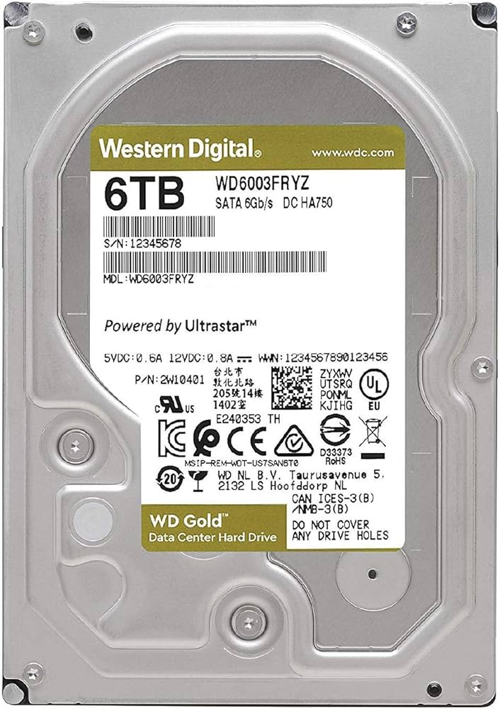 Amazon | Western Digital HDD 6TB WD Gold エンタープライズ 3.5