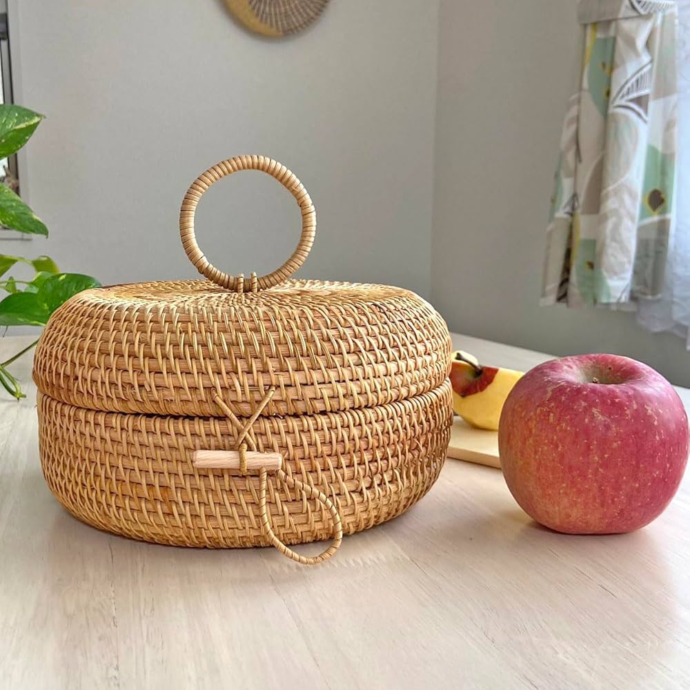 Amazon.co.jp: RTA-756S ラタン 小物入れ Sサイズ 粧品収納 ボックス