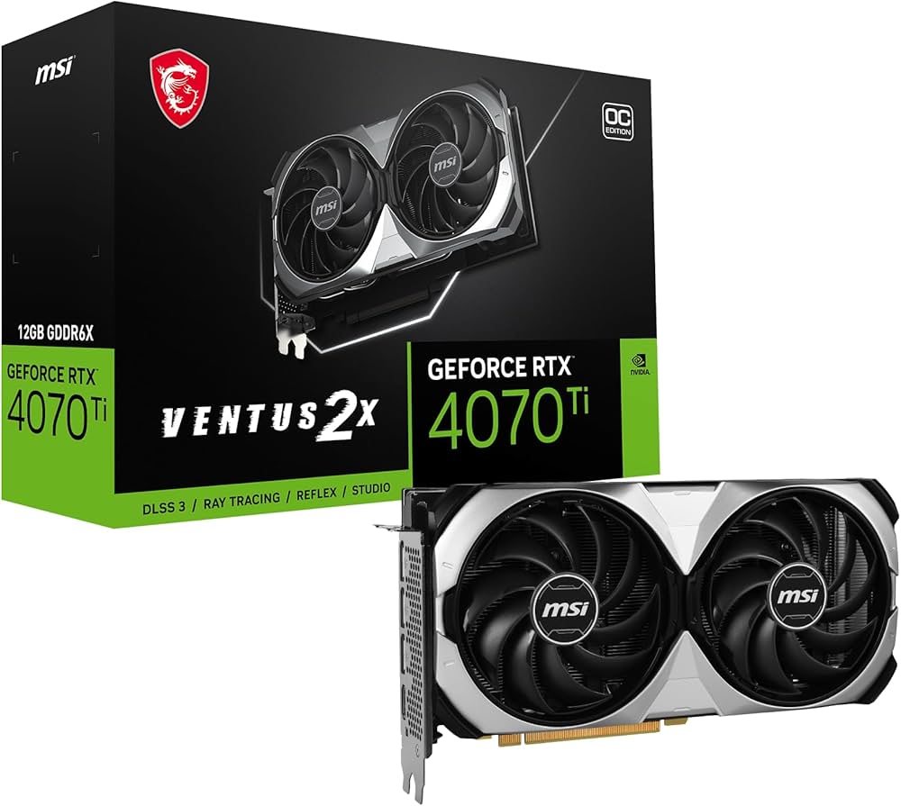 Amazon.co.jp: MSI GeForce RTX 4070 Ti VENTUS 2X E 12G OC 2 Fan