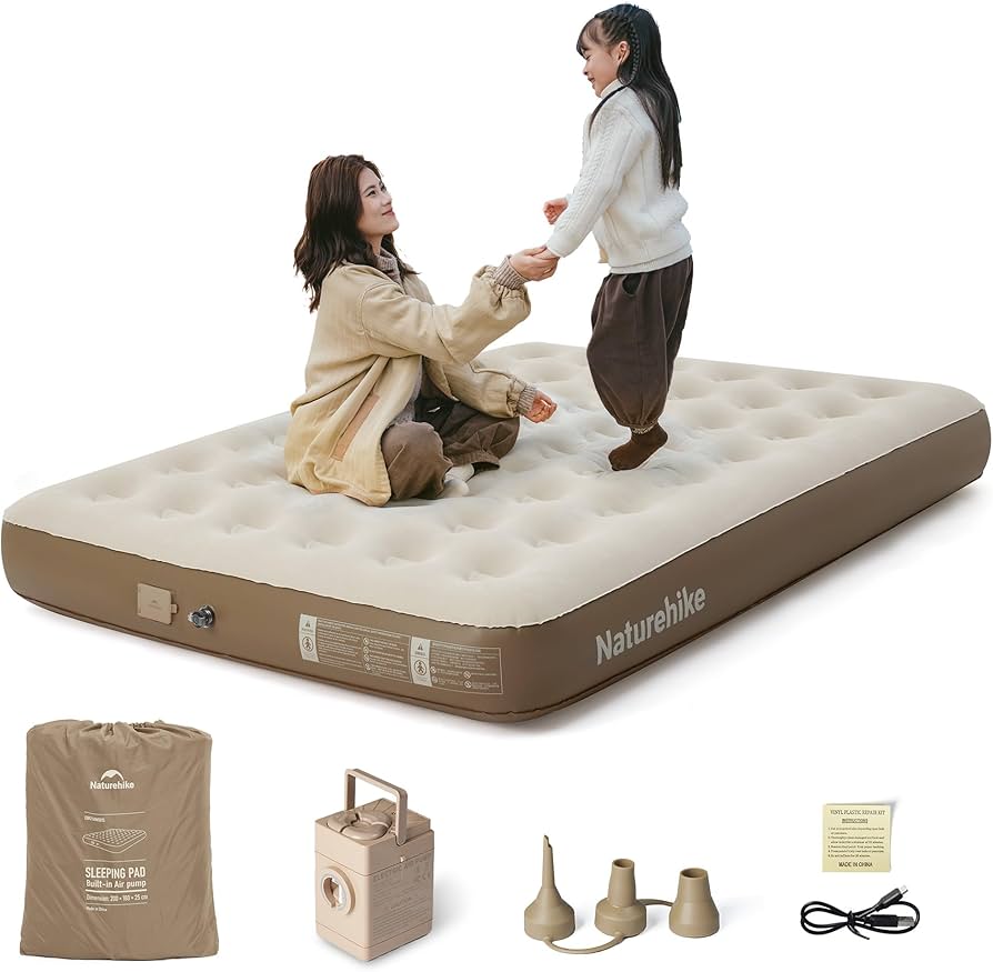 Amazon.co.jp: Naturehike エアーベッド 内蔵電動ポンプ キャンプ/防災