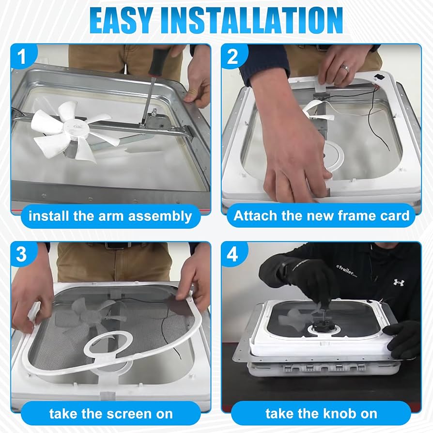 Amazon.com: Zejoot Roof Vent Frame Screen Replacement BVC0573-31