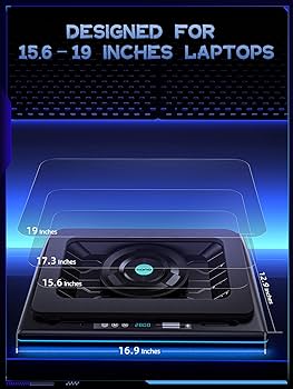 Amazon.com: llano V12 Gaming Laptop Cooling Pad, RGB Laptop Cooler