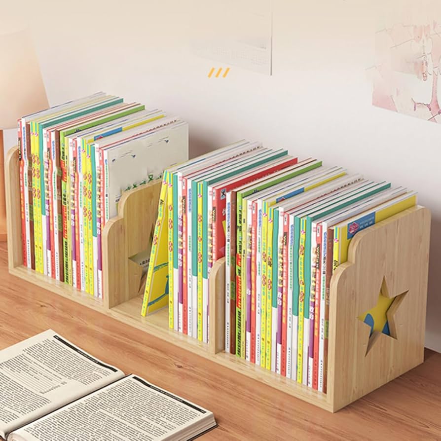 Amazon.co.jp: MJKQ9 本立て ブックスタンド 50.4*20*20 木製 小さい