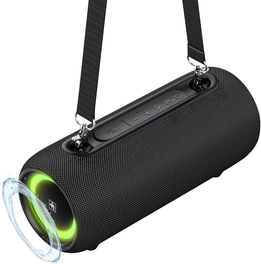 Fisher Portable Bluetooth Speaker IPX5 Waterproof Speaker, 26W