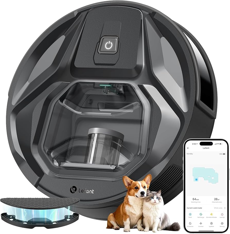 Amazon | Lefant M320 ロボット掃除機 [水拭き機能搭載 6000Pa強力吸引