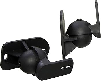 Amazon | VonHaus 万能壁掛けスピーカーブラケット ブラック 2個セット