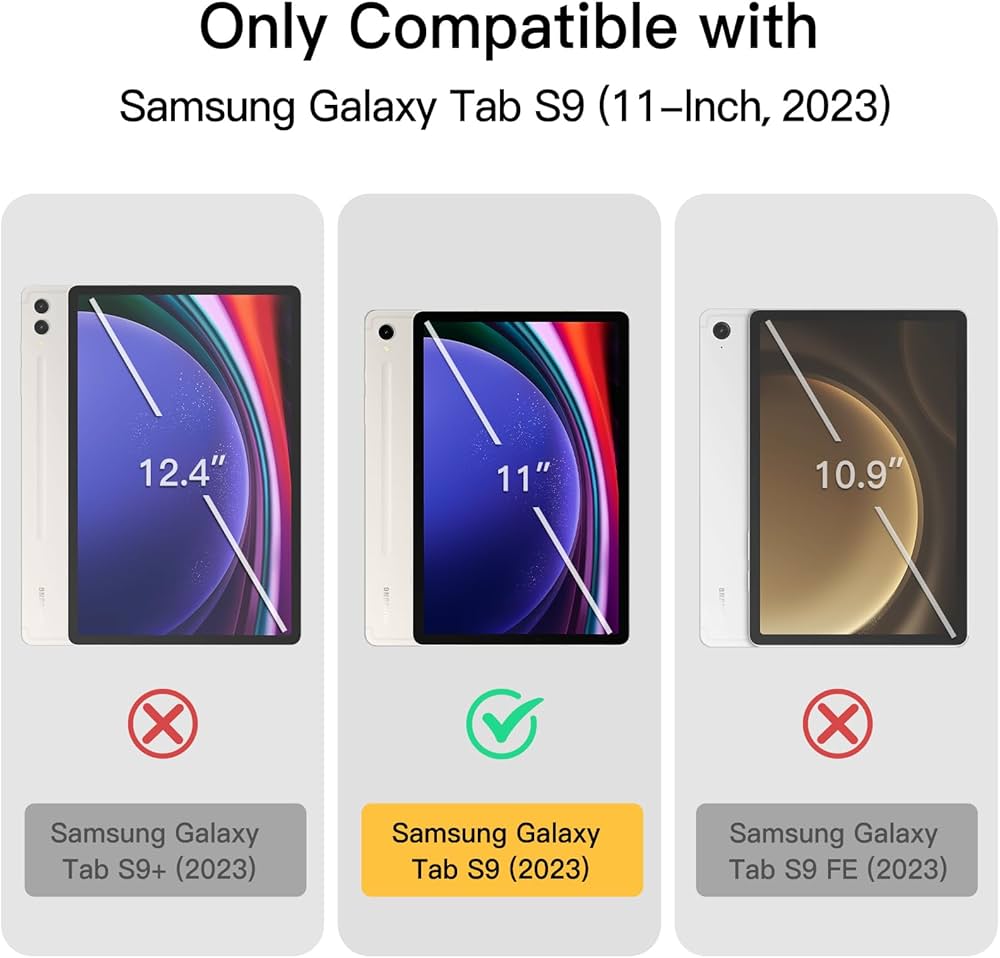 Amazon.com: JETech Case for Samsung Galaxy Tab S9 11-Inch with