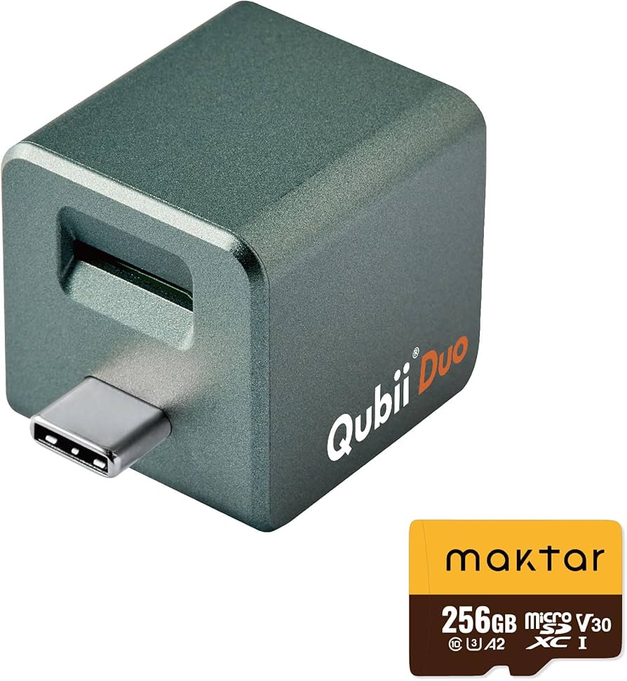 Amazon | Maktar Qubii Duo USB Type C ミッドナイトグリーン (microSD