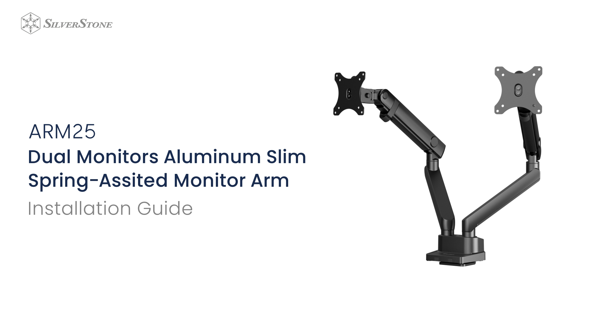 Amazon.com: SilverStone Technology ARM25 Dual Monitor Arm with