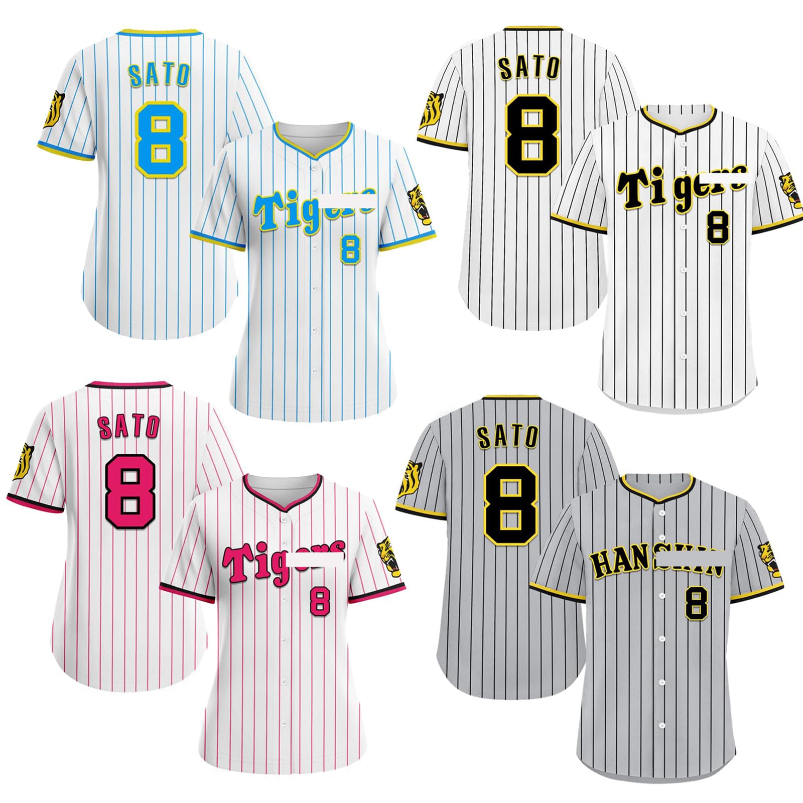 Amazon.co.jp: [EESDCOS] 阪神タイガース 佐藤輝明 背番号8番 印刷