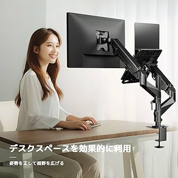 Amazon.co.jp: 工匠藤井 デュアル ノートパソコン/モニターアーム