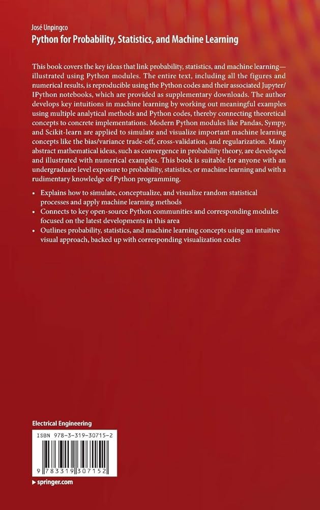 Amazon.com: Python for Probability, Statistics, and Machine