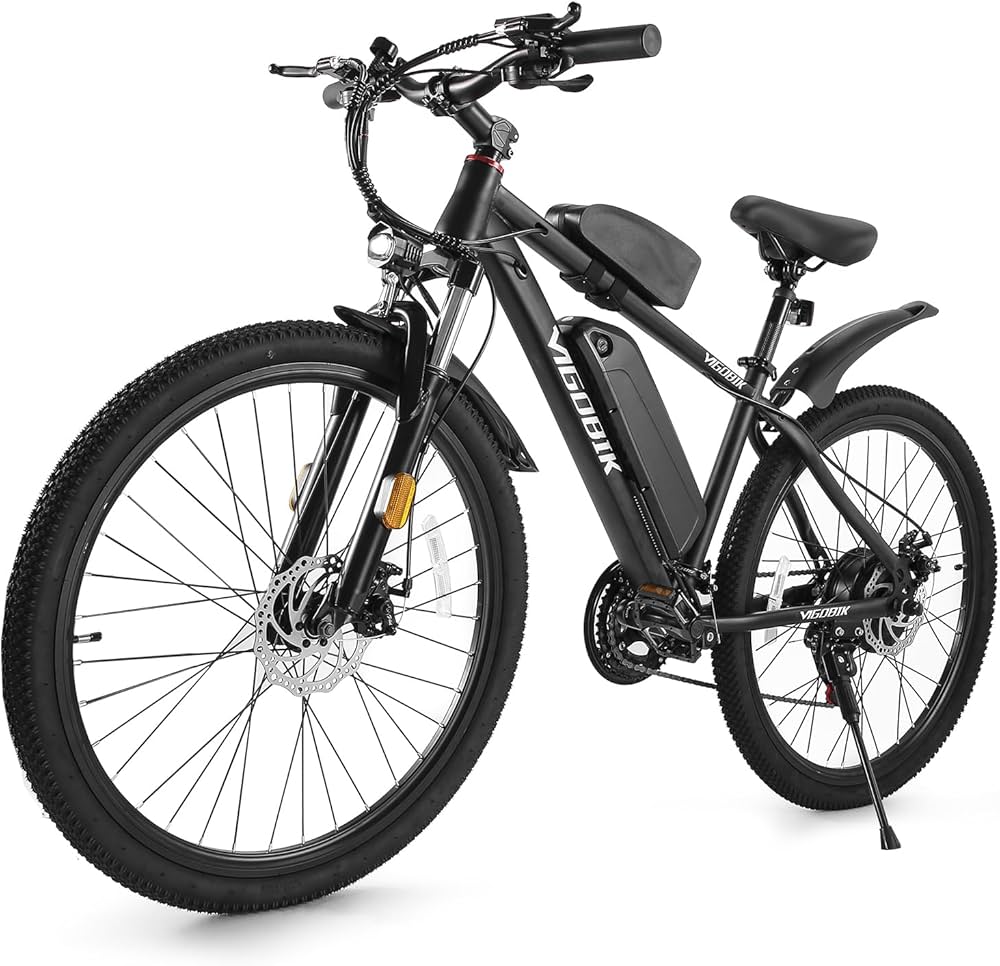 Amazon | 電動アシスト自転車 26インチ 電動マウンテンアシスト自転車